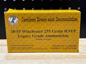 lot 5 image: Jamison .38-55 Winchester 20 Rounds