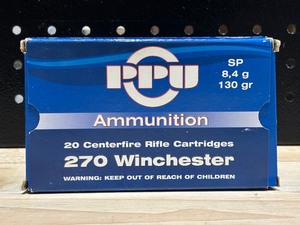 lot 20 image: PPU .270 Winchester 20 Rounds