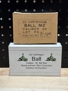 Ball M2 .30-06 Caliber Bullets 28 Rounds