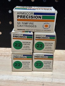 lot 42 image: Armscor .22 Magnum 250 Rounds