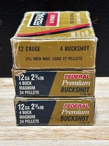 lot 56 image: Federal 12 Gauge 4 Buck 11 Shells