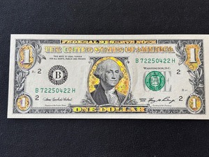 lot 18 image: 2006 Green Seal $1 Dollar Gold Inlayed Uncirculated