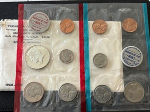 lot 35 image: 1968 P & D Mint Set