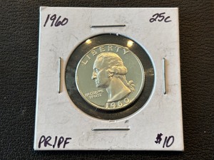 lot 45 image: 1960 Washington Quarter Proof