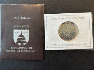 lot 50 image: 1989-D Congress Half Dollar
