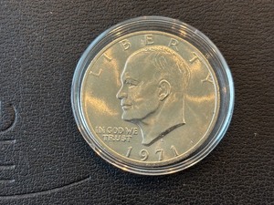 lot 51 image: 1971-S Eisenhower Silver Dollar
