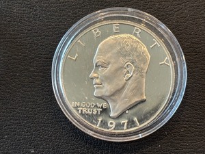 lot 58 image: 1971-S Eisenhower Silver Dollar Proof