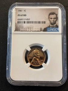 lot 106 image: 1961 Lincoln Cent Proof NGC PF67 Red