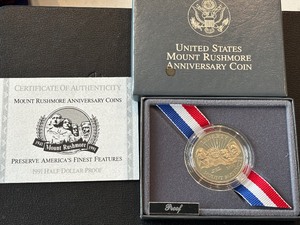 lot 87 image: 1991-S Mount Rushmore Half Dollar Proof