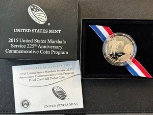 lot 94 image: 2015-S U.S. Marshals Service Half Dollar Proof