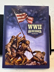 lot 114 image: World War II Tribute Kennedy Half Dollars Colored