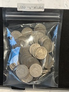 lot 157 image: 100 Liberty V Nickels