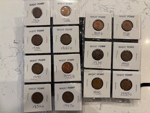 lot 169 image: Lincoln Wheat Cents
