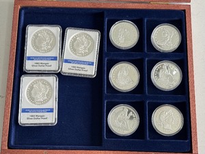 lot 174 image: Silver Plated Replica Coins