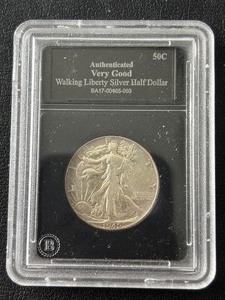 lot 178 image: 1945 Walking Liberty Half Dollar