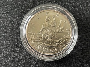 lot 184 image: 1992-D Columbus Half Dollar