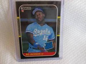 lot 18 image: 1987 Donruss Bo Jackson Rookie Card...