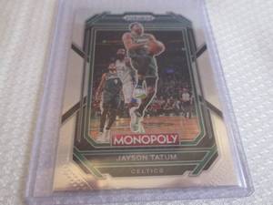 lot 23 image: 2022-23 Prizm Jayson Tatum Monopoly...