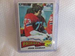 lot 26 image: 1975 Topps John Hannah Card...