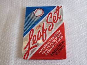 lot 34 image: 1990 Leaf Baseball Wax Pack...