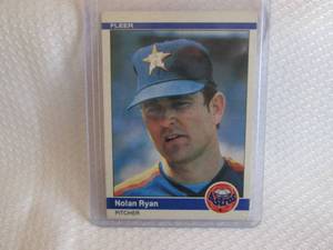 lot 37 image: 1984 Fleer Nolan Ryan Card...