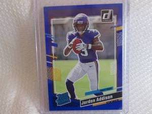 lot 40 image: 2023 Donruss Jordan Addison Press P...