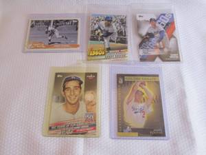 lot 45 image: Assorted Sandy Koufax Cards...