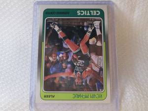 lot 48 image: 1988 Fleer Kevin Mchale Card...