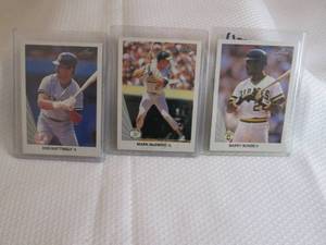 lot 52 image: 1990 Leaf Bonds, McGwire & Mattingl...