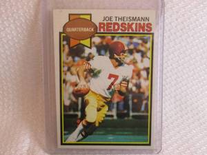 lot 63 image: 1979 Topps Joe Theismann Card...