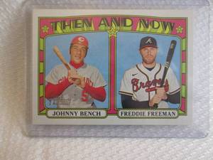 lot 76 image: 2021 Heritage Freddie Freeman & Joh...