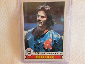 lot 92 image: 1979 Topps Dennis Eckersley Card...