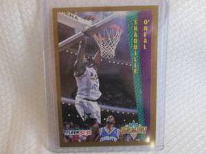 lot 104 image: 1992-93 Fleer Shaquille ONeal Rook...