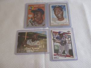 lot 124 image: Assorted Hank Aaron Cards...
