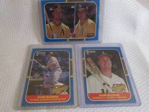 lot 128 image: 1987 Donruss Mark McGwire Highlight...