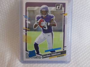 lot 137 image: 2023 Donruss Jordan Addison Rookie ...