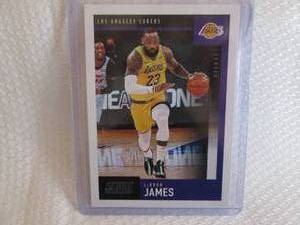 lot 145 image: 2020-21 Score LeBron James Card...