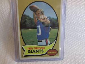 lot 156 image: 1970 Topps  Fran Tarkenton Card...