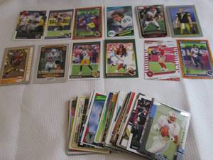 lot 159 image: 65 Assorted Football Cards...