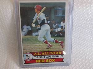 lot 169 image: 1979 Topps Carlton Fisk Card...