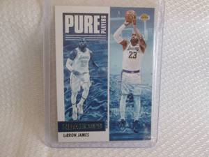 lot 174 image: 2021-22 NBA Hoops LeBron James Pure...