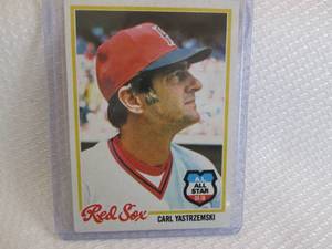 lot 182 image: 1978 Topps Carl Yastrzemski Card...
