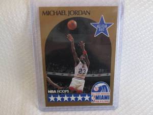 lot 189 image: 1990-91 NBA Hoops Michael Jordan Ca...