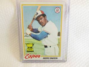lot 197 image: 1978 Topps Andre Dawson Card...