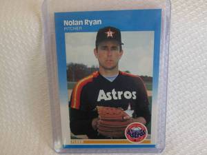 lot 211 image: 1987 Fleer Nolan Ryan Card...