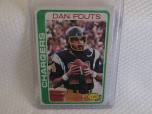 lot 215 image: 1978 Topps Dan Fouts Card...