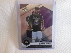 lot 223 image: 2020-21 Mosaic LeBron James Card...