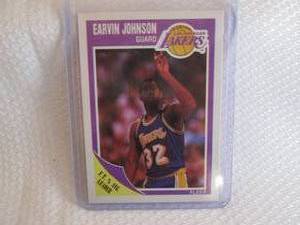 lot 224 image: 1989-90 Fleer Earvin Johnson Card...