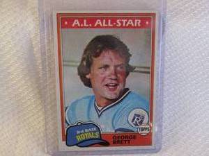 lot 244 image: 1981 Topps George Brett Card...