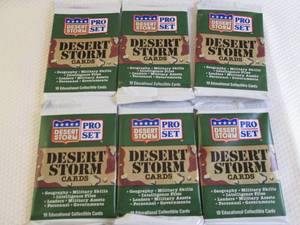 lot 246 image: 6-1991 Pro Set Desert Storm Packs...